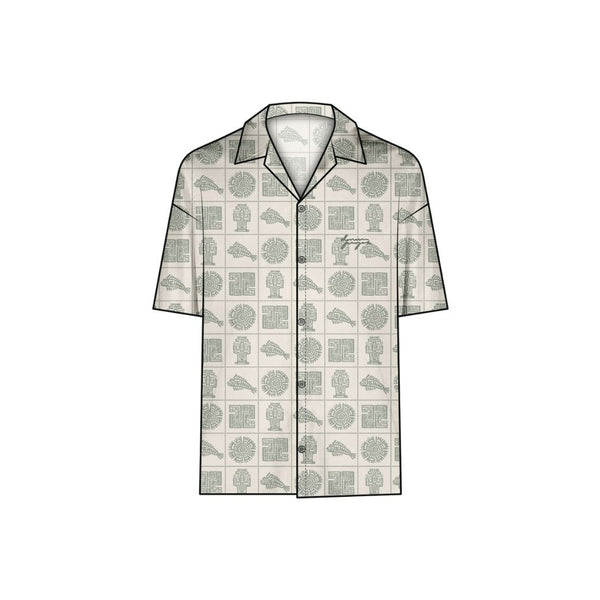 Denim project DPPrinted Linen Resort Shirt Shirts 728 Objects Print