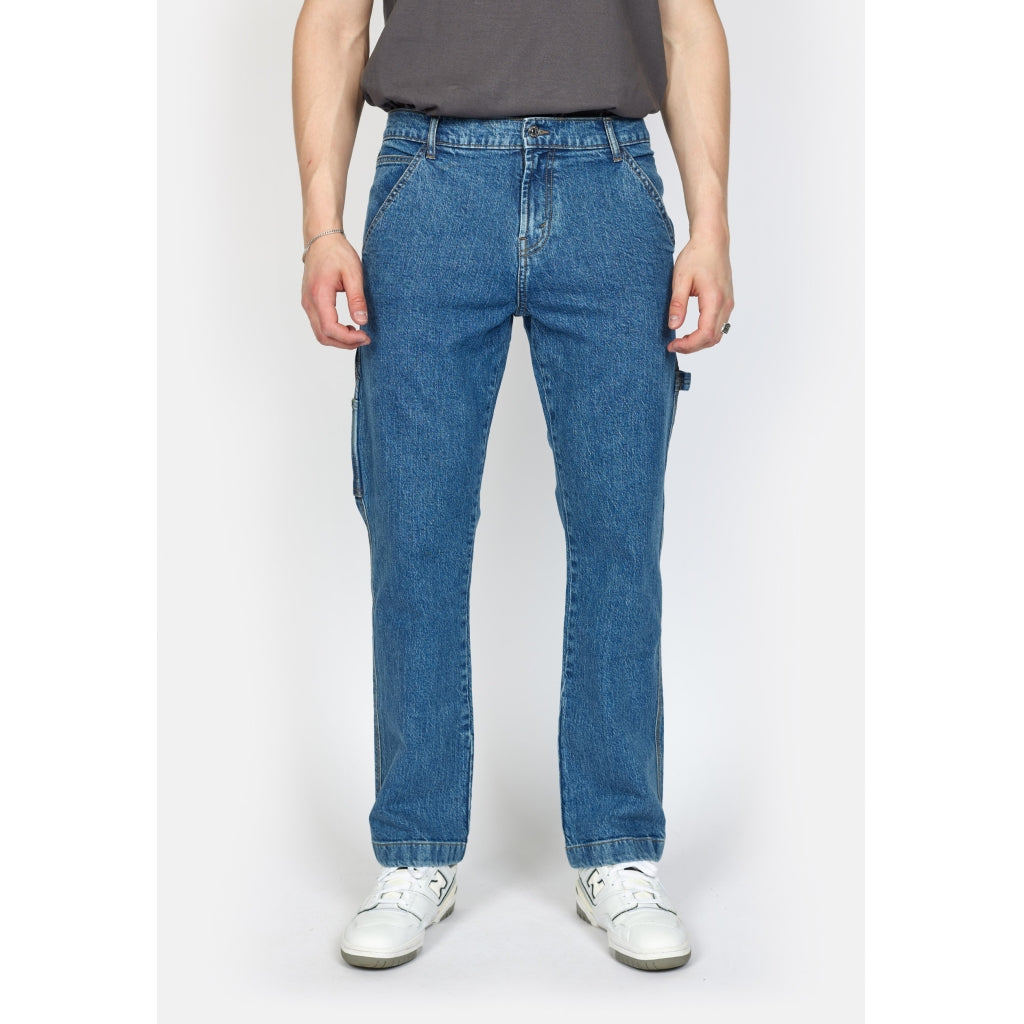 Denim project DPWorkwear Straight Jeans Jeans 682 Mid Blue Stone