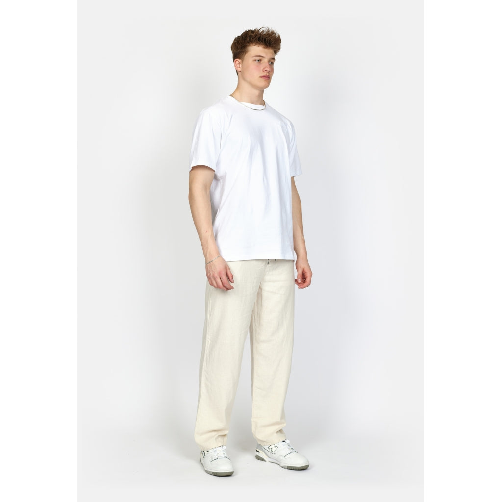 Denim project DPBaggy Linen Blend Pants Pants 002 White