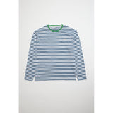 Denim project DPContrast Detail Striped LS Shirt Shirts 580 Bering Sea Light Blue