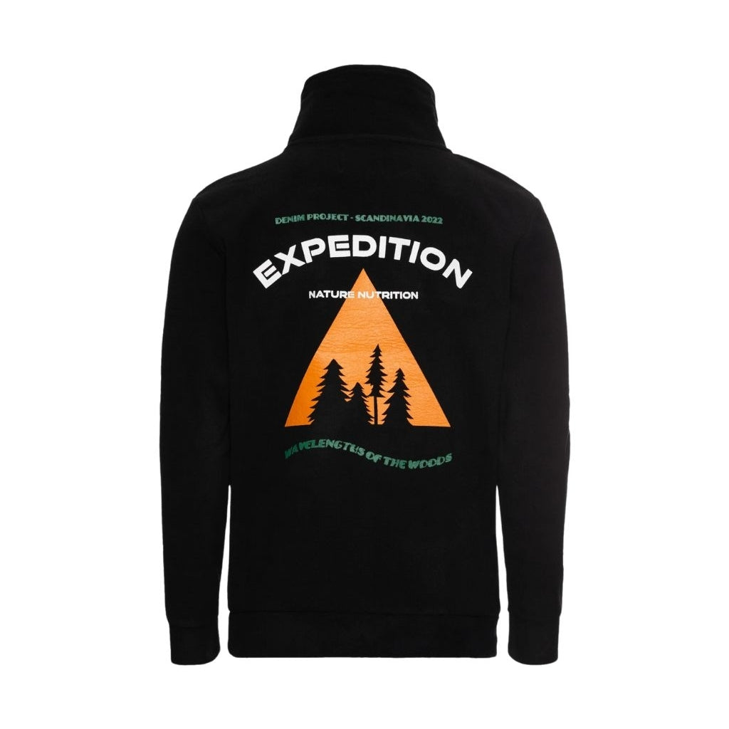 Denim project DPEXPEDITION HALF ZIP FLEECE FLEECE 001 Black