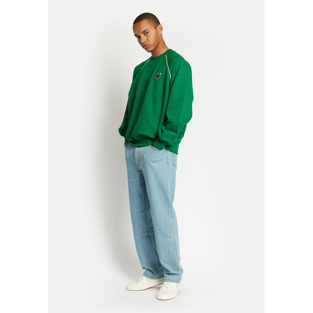 Denim project DPJAMES CREW NECK Sweat 510 Bright Green