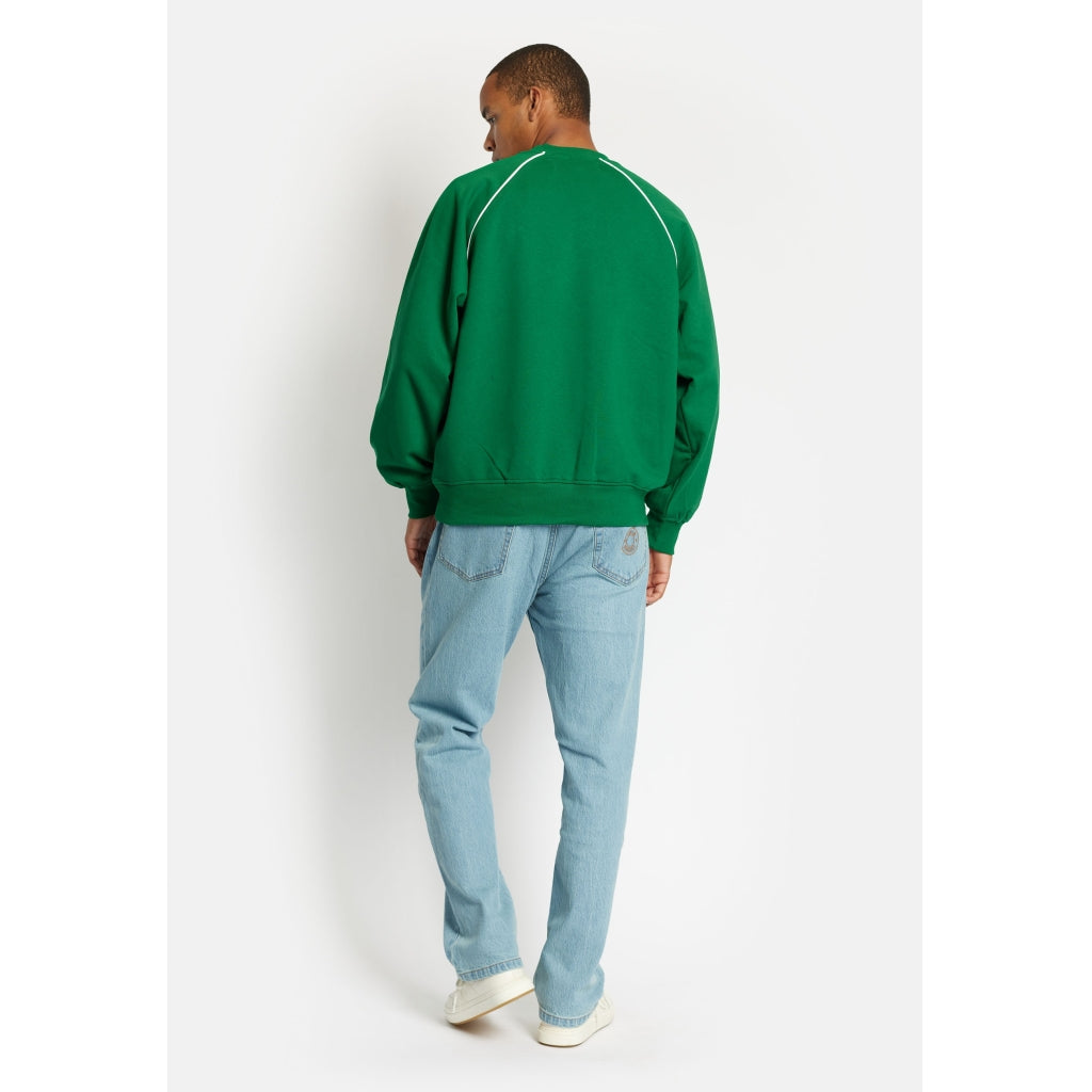 Denim project DPJAMES CREW NECK Sweat 510 Bright Green