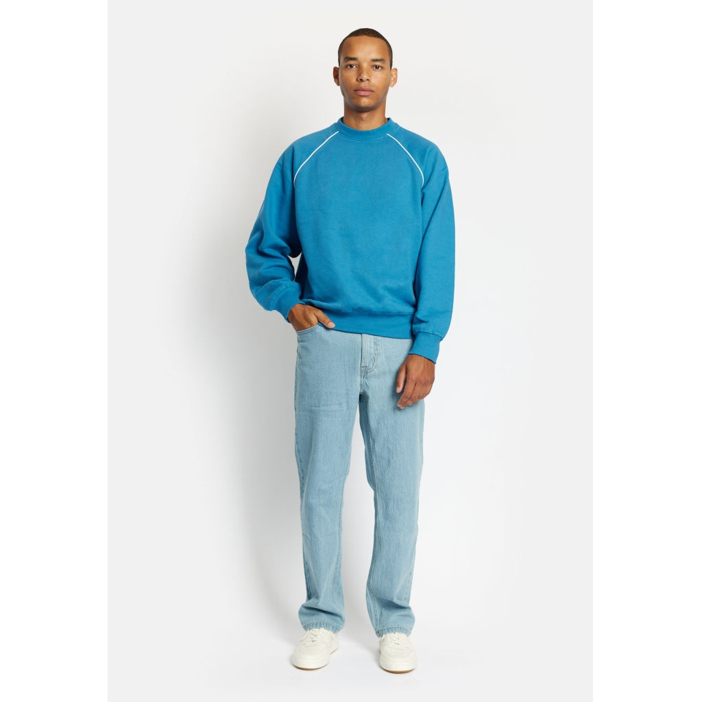 Denim project DPJAMES CREW NECK Sweat 515 Light Blue