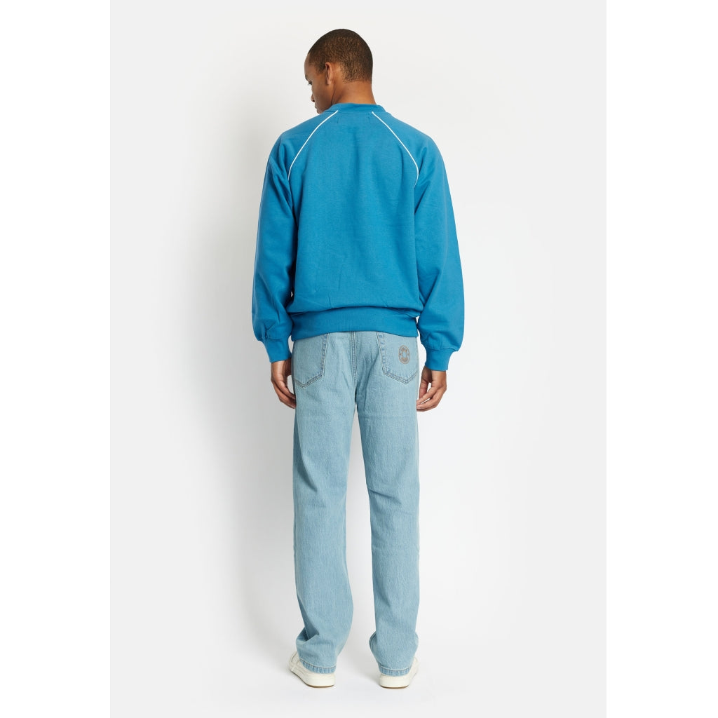 Denim project DPJAMES CREW NECK Sweat 515 Light Blue