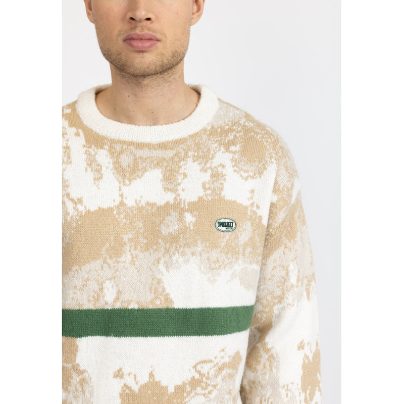 Denim project DPKnitted Camo Stripe Sweater Sweat Offwhite Camo