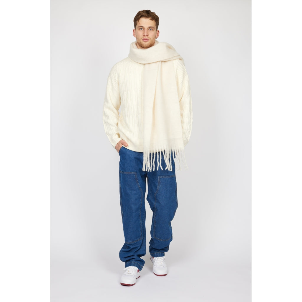 Denim project DPKnitted Combined Sweatshirt Knit 112 off white