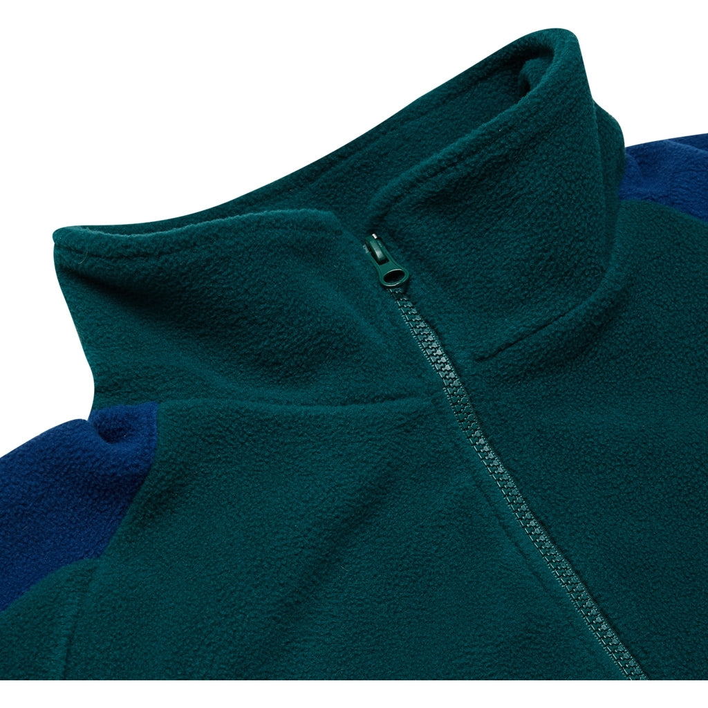 Denim project DPLuke Fleece FLEECE 239 High Green w. Navy/Grey