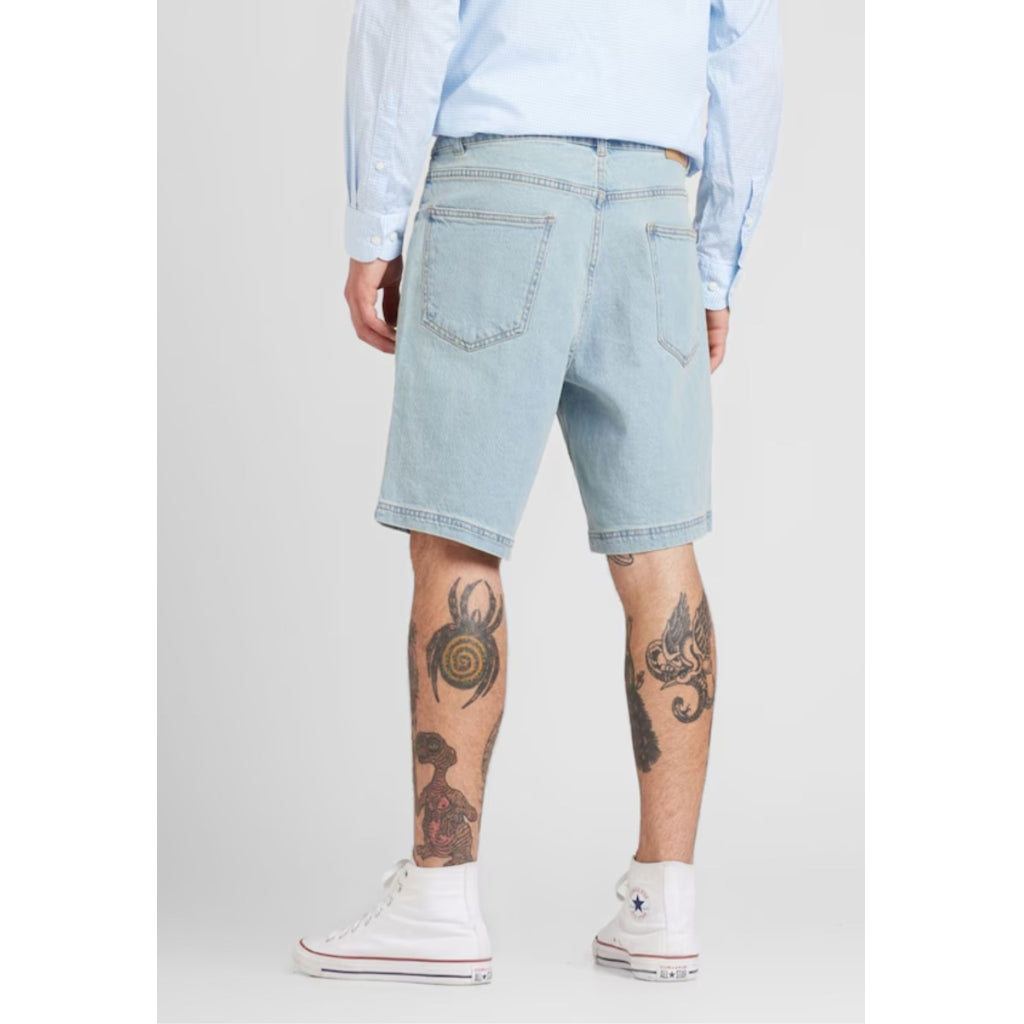 Denim project DPMIAMI LOOSE SHORTS Shorts 678 Light Blue Washed