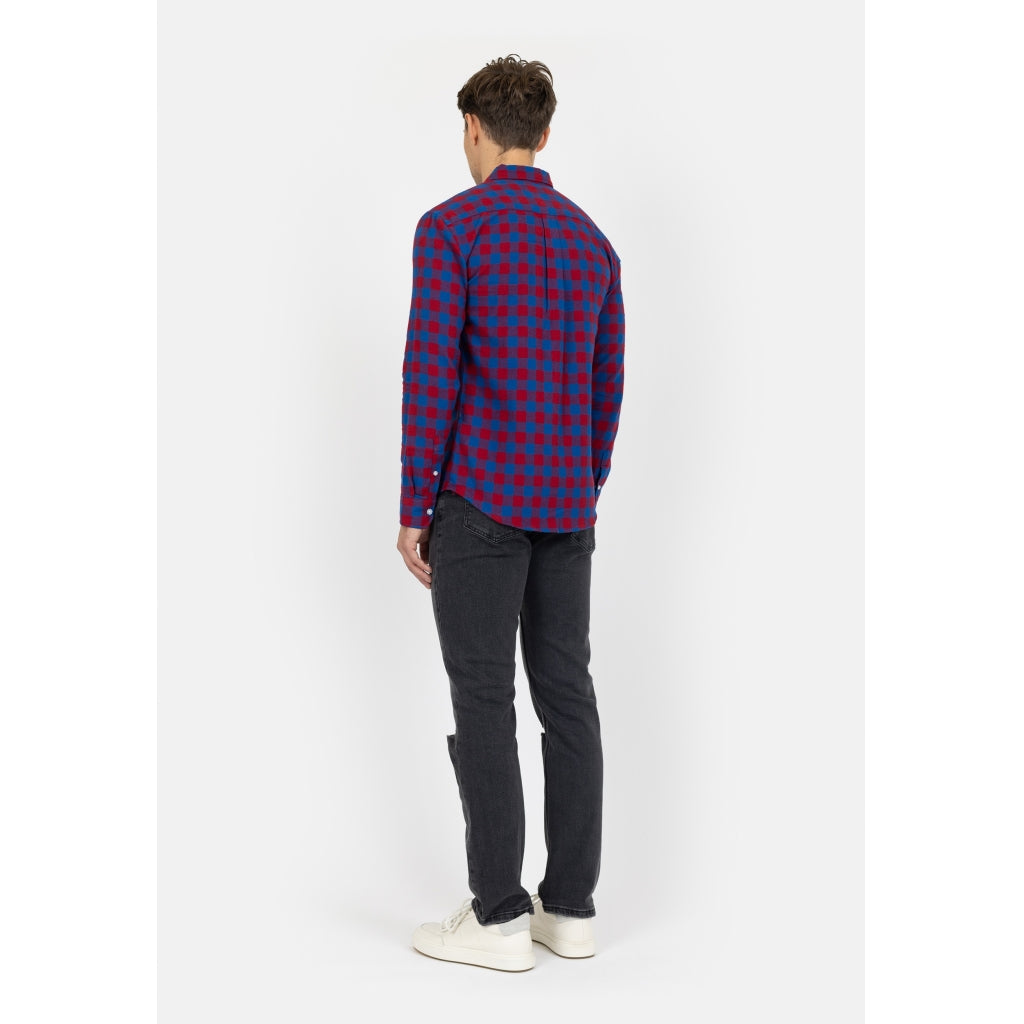 Denim project DPNEW CHECK SHIRT Shirts 478 Red/Navy Check