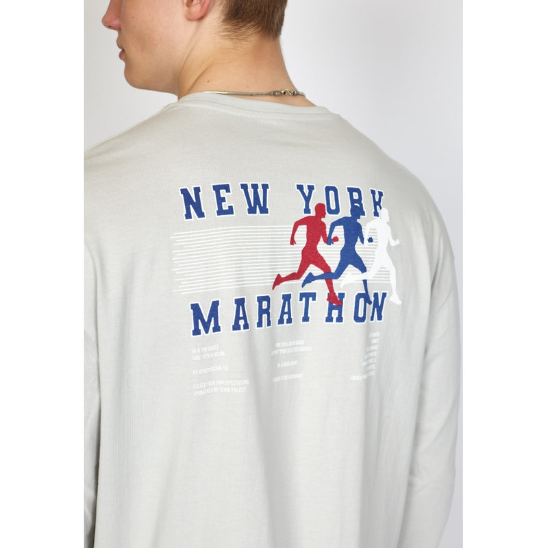 Denim project DPNY Marathon LS Tee T-Shirt 591 Gray Violet