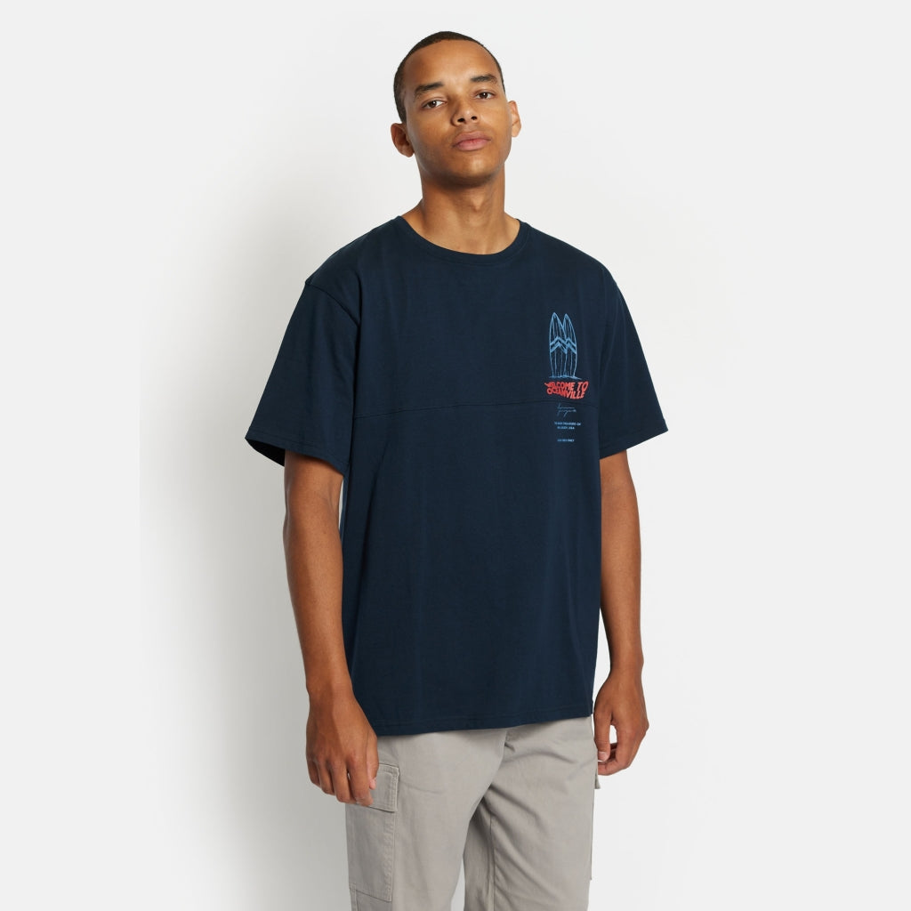 Denim project DPOceanville Tee T-Shirt 690 Blueberry