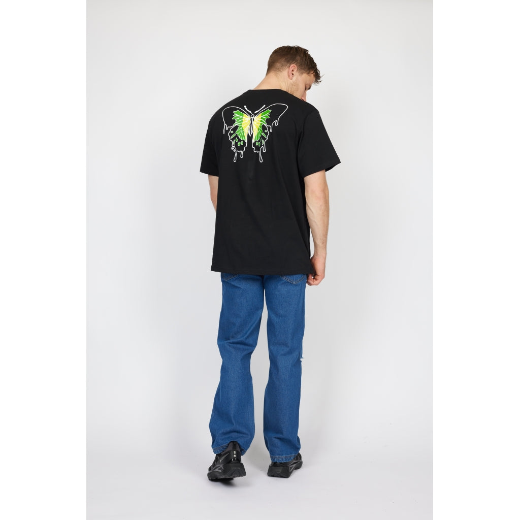 Denim project DPOversized Butterfly T-shirt T-Shirt 001 Black