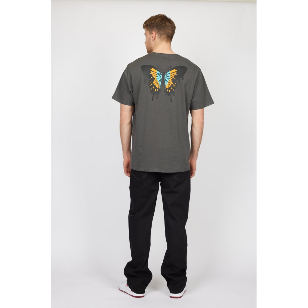 Denim project DPOversized Butterfly T-shirt T-Shirt 642 Dark Shadow