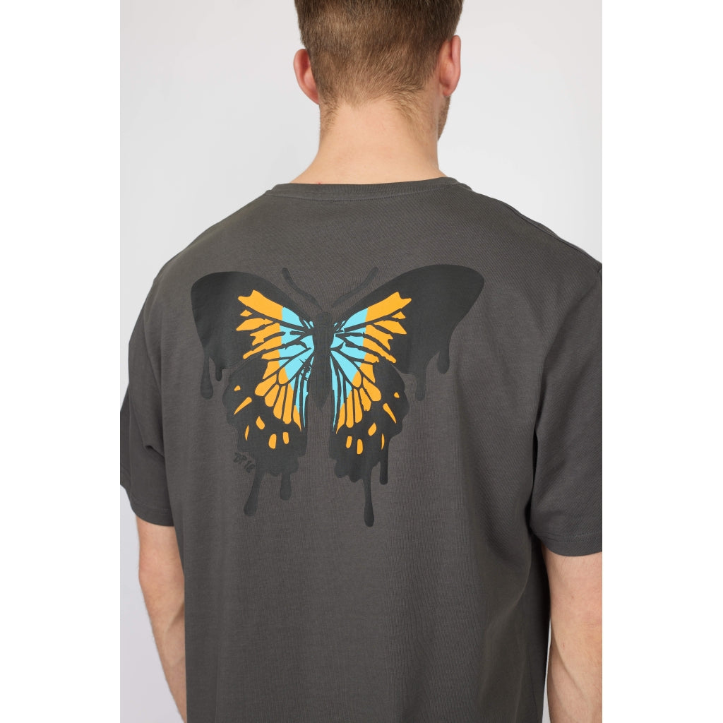 Denim project DPOversized Butterfly T-shirt T-Shirt 642 Dark Shadow