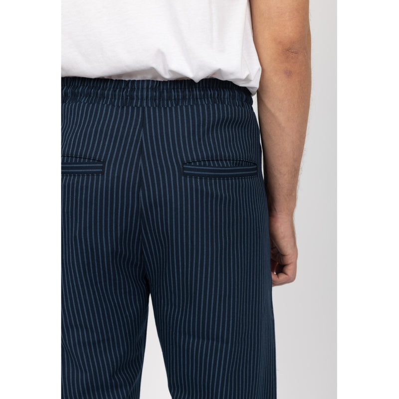 Denim project DPPinstripe Seam Detail Pants Pants 584 - Blue/ Light Blue Pinstripe
