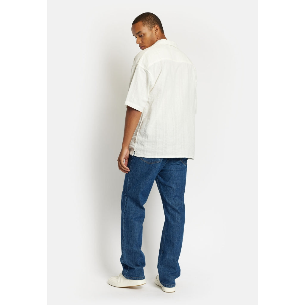 Denim project DPTextured Cuban Shirt Shirts 487 Offwhite