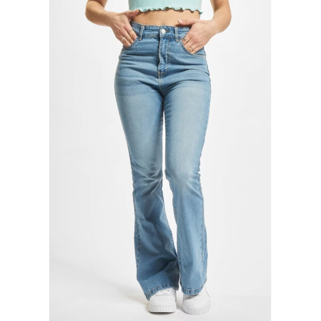 Denim project DPWCARO FLARED JEANS Jeans W003 Light Blue