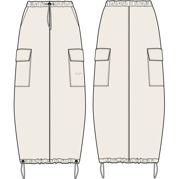 Denim project DPWMaxi Parachute Skirt Skirt W105 Jet Stream