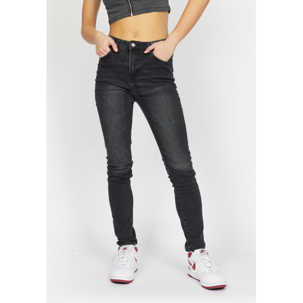 Denim project DPWSLIM RECYCLED JEANS Jeans W018 Black Stone Wash