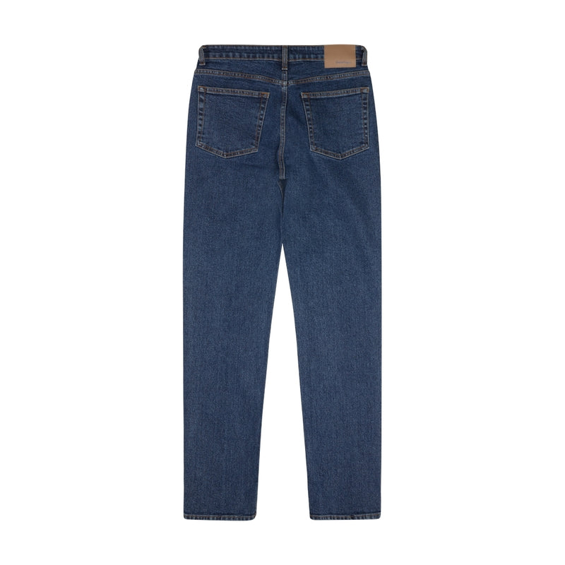 Denim project DPWSTRAIGHT RECYCLED SLIT JEANS Jeans W017 Dark Blue Stone Wash