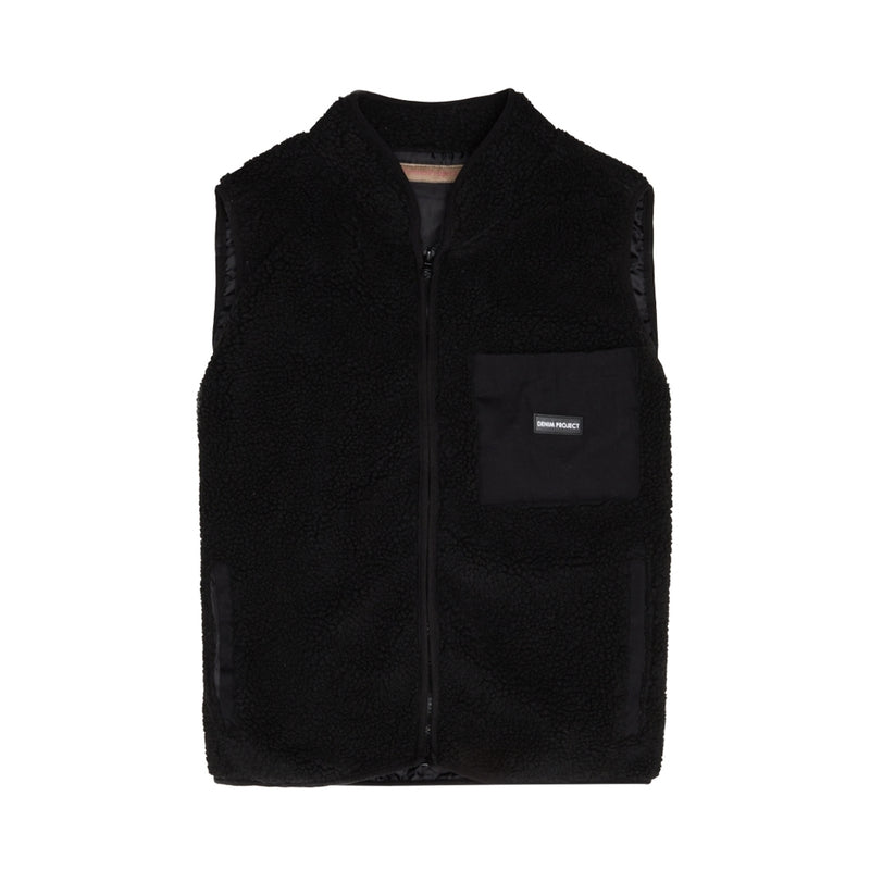 Denim project DPWTEDDY VEST Vest W001 Black