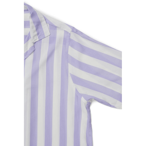 Denim project DP KIKO SS SHIRT Shirts 216 White w. Lavender Stripes