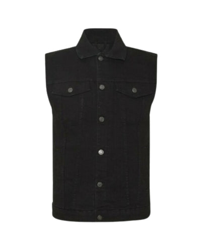 Denim project DP Kash Denim Vest Jackets 001 Black