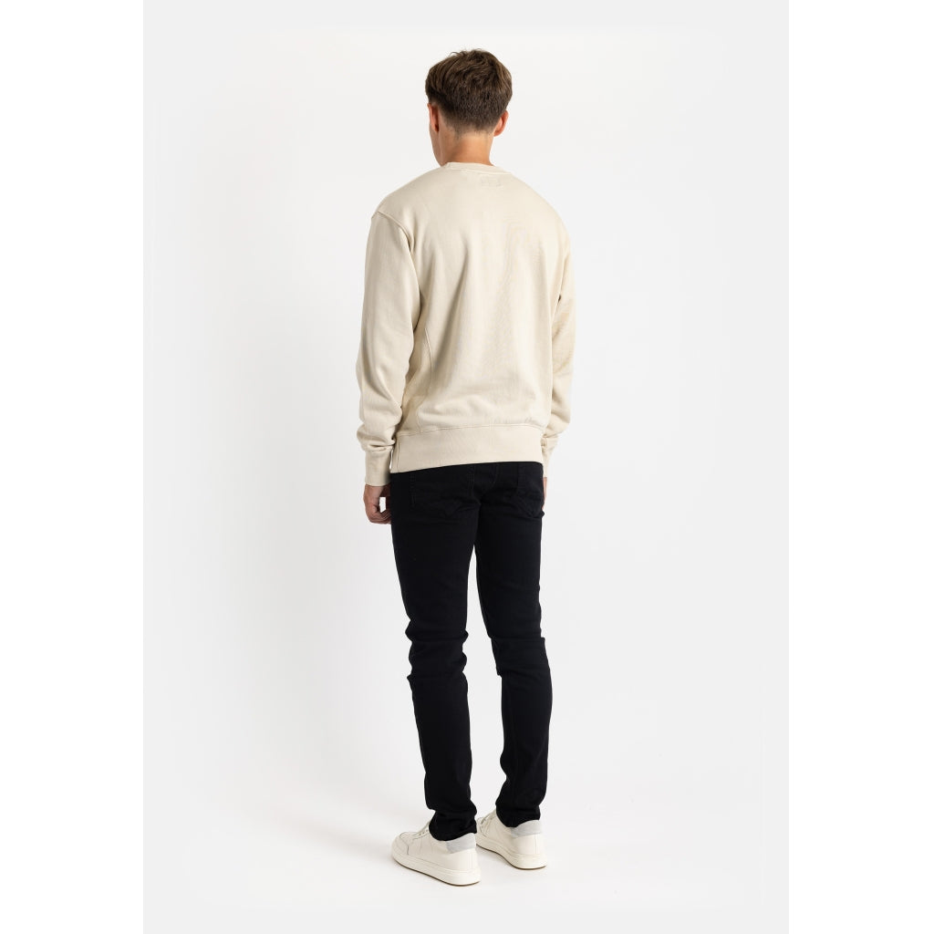 Denim project Horizon Logo Organic Crewneck Sweat 128 Ivory