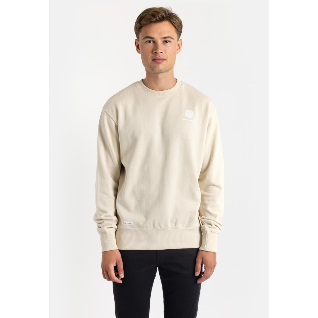 Denim project Horizon Logo Organic Crewneck Sweat 128 Ivory