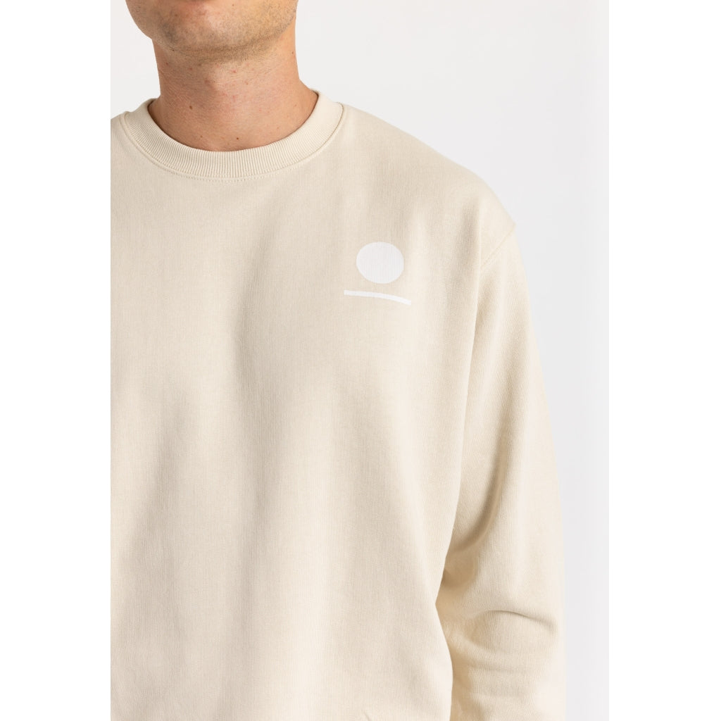 Denim project Horizon Logo Organic Crewneck Sweat 128 Ivory