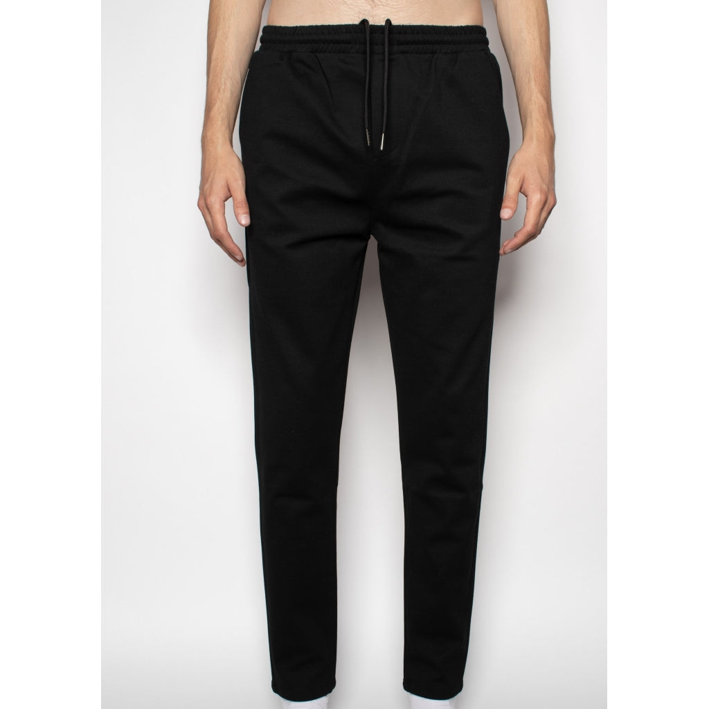 Denim project PONTE ELASTIC PANTS CROPPED Pants 001 Black