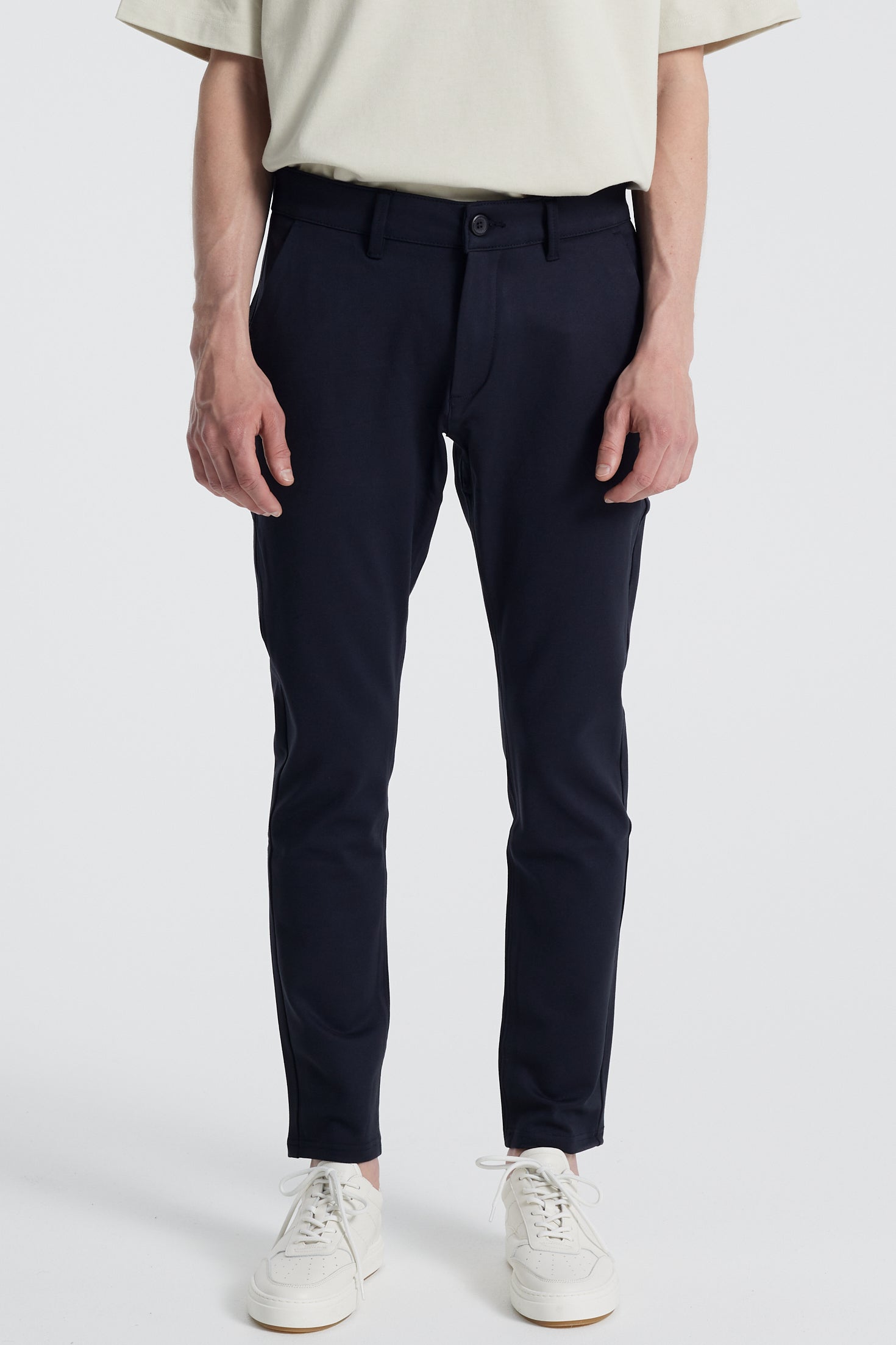 Denim project Ponte Roma Plain Pants 020 Dark Navy