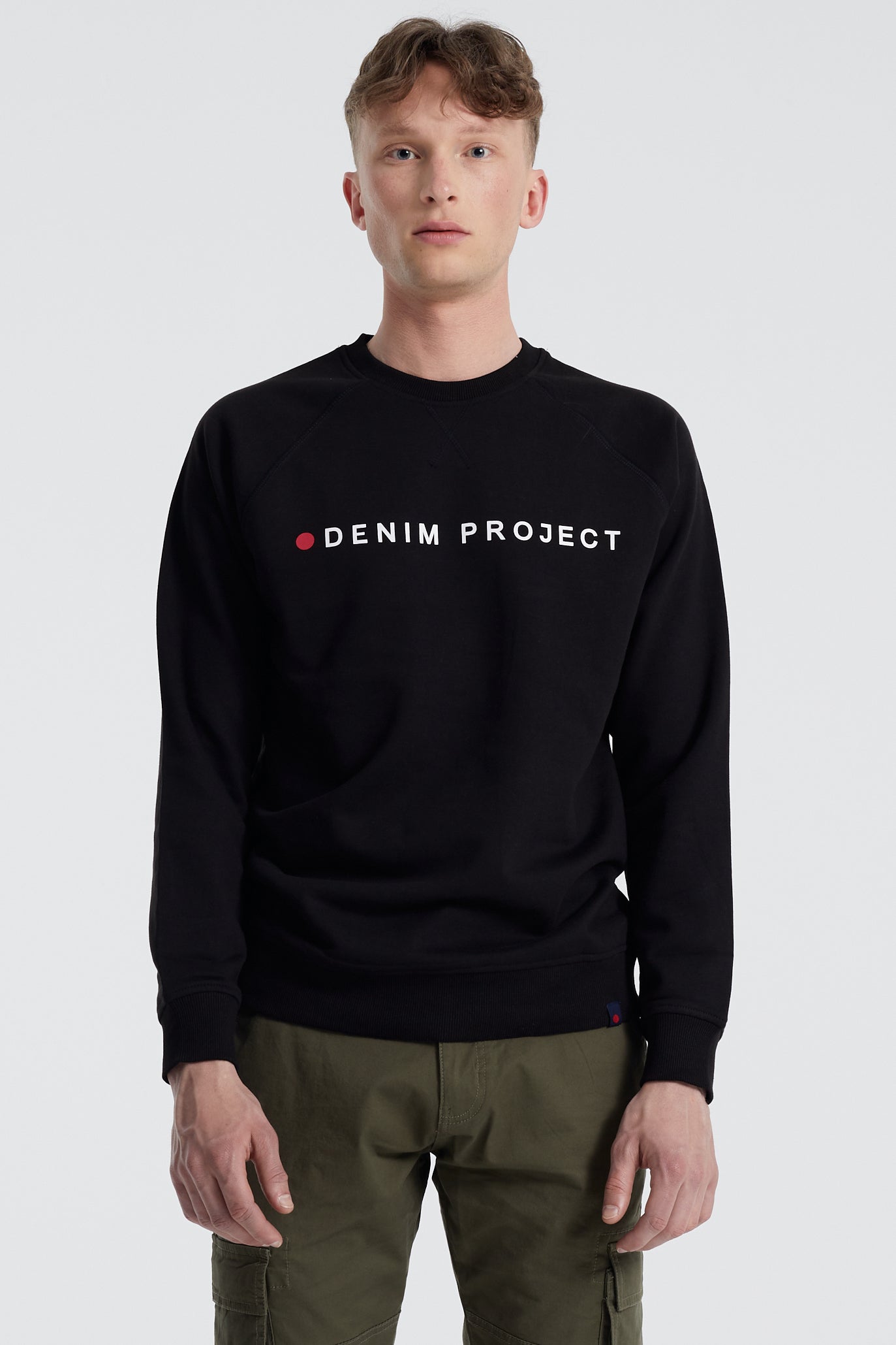 Denim project Logo Crew Sweat 001 Black