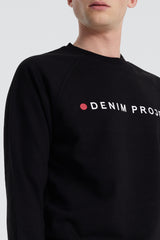 Denim project Logo Crew Sweat 001 Black
