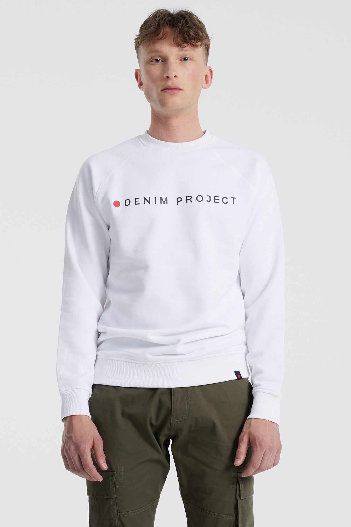 Denim project Logo Crew Sweat 002 White