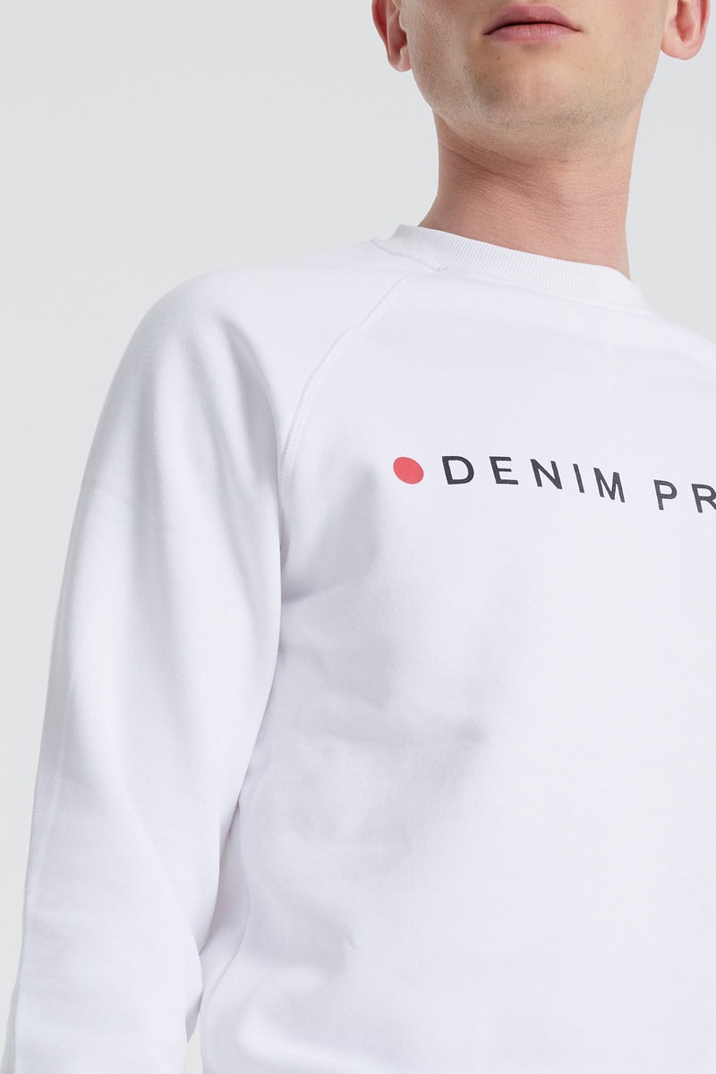 Denim project Logo Crew Sweat 002 White