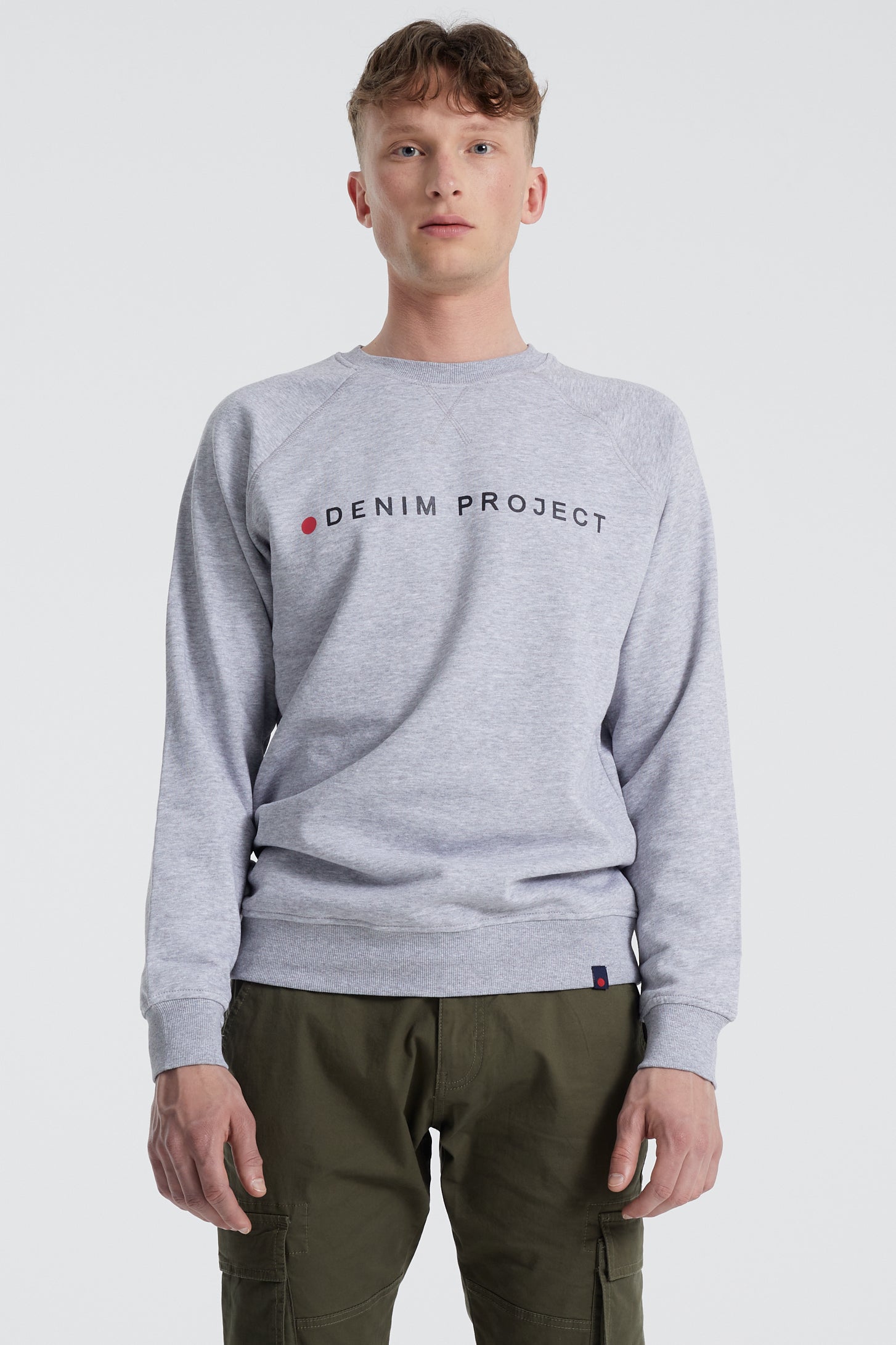 Denim project Logo Crew Sweat 003 Grey