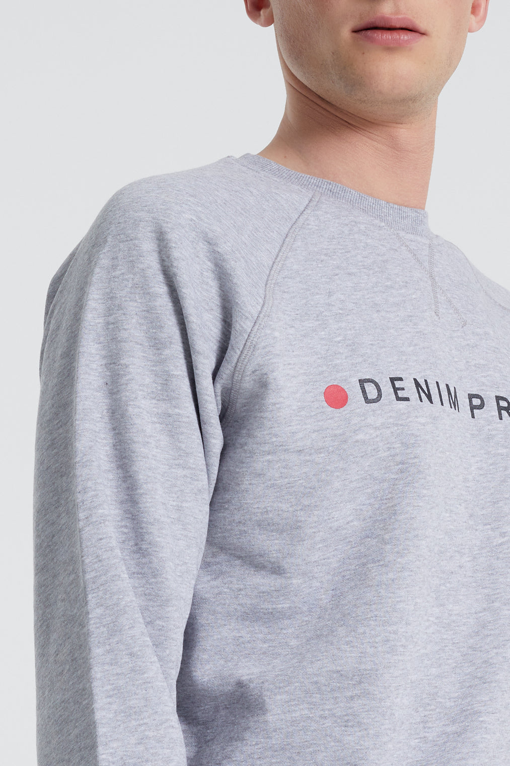 Denim project Logo Crew Sweat 003 Grey